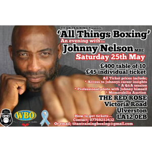 All Things Boxing - an Evening with Jonny Nelson MBE