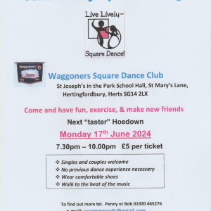 Waggoners Square Dance Club - Step out this summer!