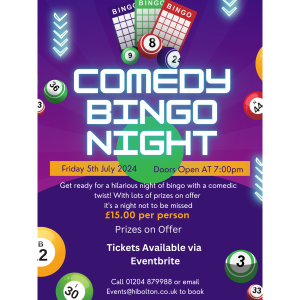 Comedy Bingo Night at Holiday Inn Bolton