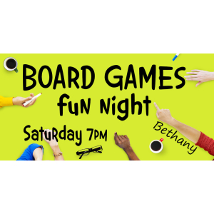 Board Games Fun Night at Bethany Church