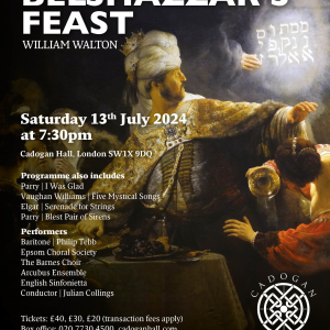 Epsom Choral Society – Belshazzar's Feast @EpsomChoral