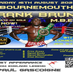 An evening with Frank Bruno and Paul Gascoigne