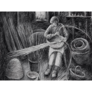 Somerset Rural Life Museum - Expressive Charcoal Drawing