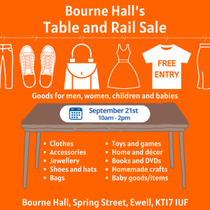 Bourne Hall Table and Rail Sale @BourneHallEwell #Epsom