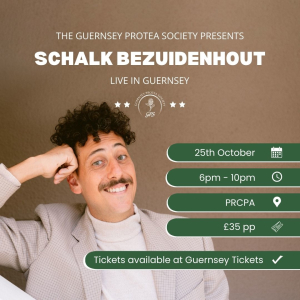 Comedian Schalk Bezuidenhout live in Guernsey