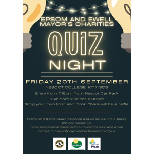 Charity Quiz Night with #Epsom Mayor at @Nescot