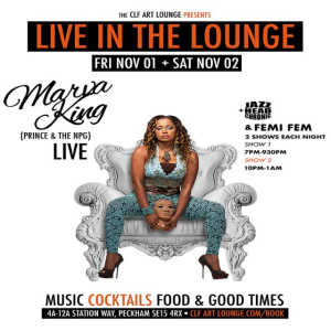 Marva King (Prince and NPG) Live In The Lounge + Jazzheadchronic