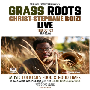 Grass Roots with Christ-Stephane Boizi (Live) and Mr Boogie (DJ Set), Free Entry