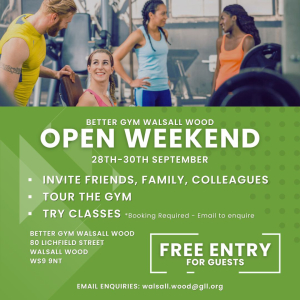 Open Weekend at Better Gym Walsall Wood