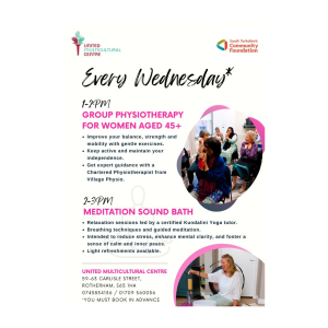Free Group Physiotherapy For Women Aged 45+ | United Multicultural Centre & Village Physio