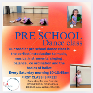 Pre-School Dance Classes at LA Studios in Walsall