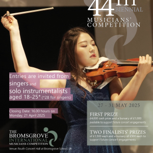 2025 Bromsgrove International Musicians' Competition