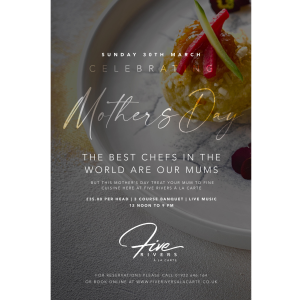 Celebrate Mother's Day at Five Rivers Á la Carte Walsall