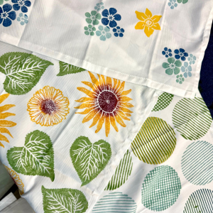 Make Your Own Block Printing Fabric Easter Egg Bag