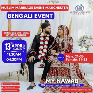 Muslim Marriage Events Manchester - Bengali Event