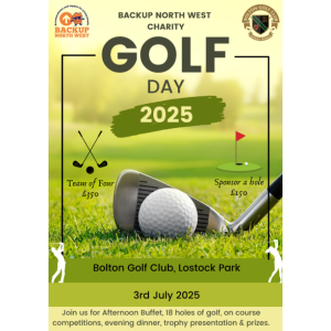 Golf Day 2025 with Backup North West Charity 