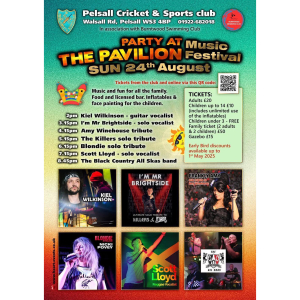 Party at the Pavilion Music Festival at Pelsall Cricket & Sports Club