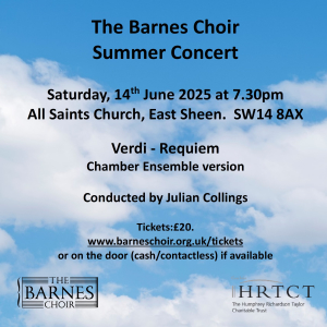 The Barnes Choir Summer Concert - Verdi Requiem