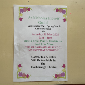 Spring Sale And Coffee Morning
