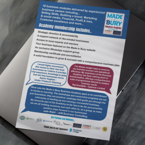 Join Made in Bury for their Business Academy Discovery Meeting
