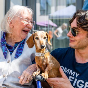 Stroud care home resident invites 102 dachshunds to 102nd birthday party