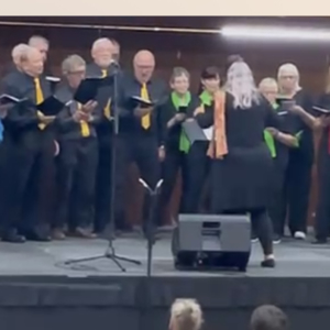Local choir, Bury Acapeelers performs original song in tribute to the late Victoria Wood.