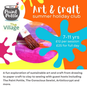Art & Craft Summer Holiday Club at The Paint Pottle