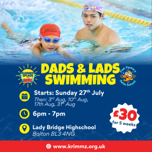Dads & Lads Swimming with Krimmz Youth Club