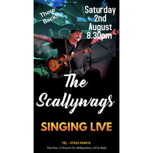 LIVE music - The Scallywags at The Fox, Wilbarston