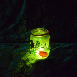 Family Glow Jar Making