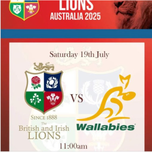 The first test is round the corner and where better to watch the Lions than the Royal Oak, Naseby. 