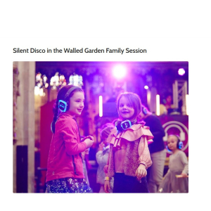 Silent Disco in the Walled Garden at Lamport Hall