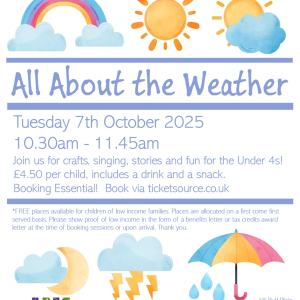 Toddler Tuesday at Hertford Museum: All About the Weather