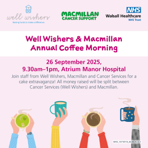 Well Wishers & Macmillan Annual Coffee Morning Returns for 2025