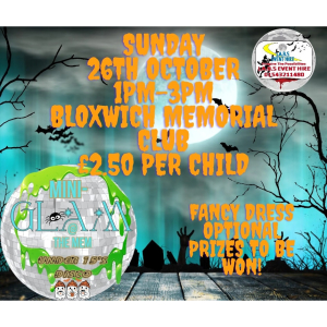 Halloween Kids’ Disco at Bloxwich Memorial Club Walsall