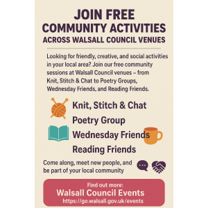 Walsall Council Activities at Walsall Council Venues
