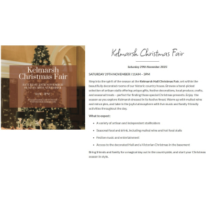 Kelmarsh Christmas Fair