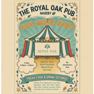 Kids Movie NIght at The Royal Oak