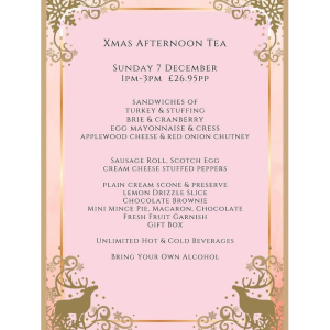 Christmas Afternoon Tea at Wilsons Tea Rooms Aldridge Walsall