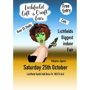 Lichfield Gift & Craft Fair  Saturday 25th October 2025  Lichfield Guild Hall