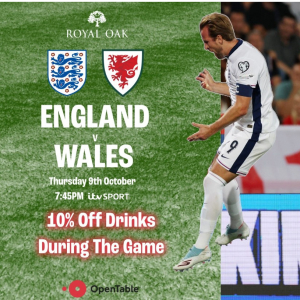 Get Ready for  Football at The Royal Oak, Naseby! ⚽