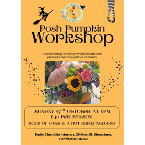 Posh Pumpkin Workshop at The Brightest Bloom Lichfield