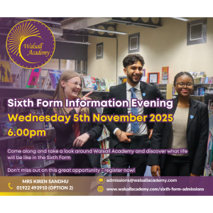 Sixth Form Open Evening at Walsall Academy