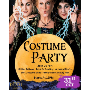 Hocus Pocus Costume Party at Royal Cinema Sutton Coldfield
