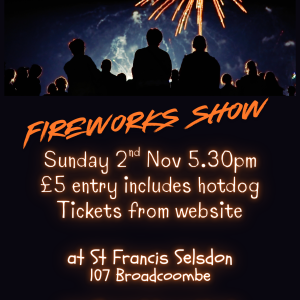Family Fireworks - 2nd November at 5.30pm