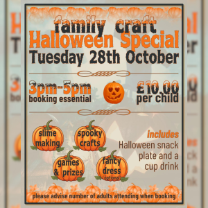 Family Craft Halloween Special at Cosalea!