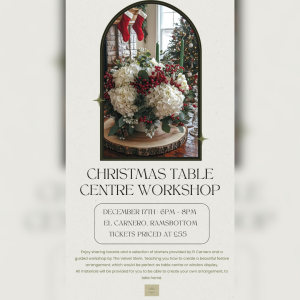 Christmas Table Centre Workshop with The Velvet Stem