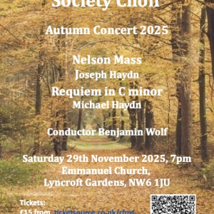 Royal Free Music Society Autumn Concert
