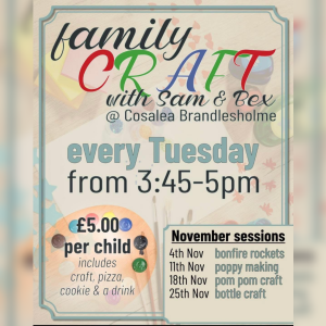 Family Craft Tuesdays at Cosalea Brandlesholme