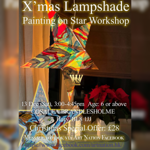 Xmas Lampshade Painting at Cosalea Brandlesholme 